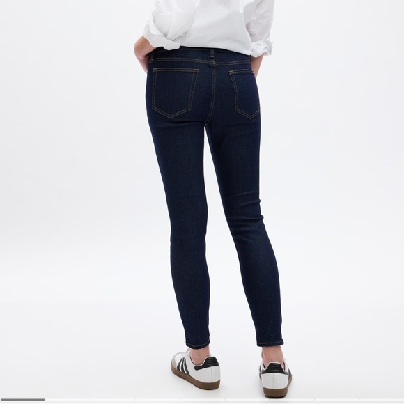GAP Mid Rise Favorite Ankle Jeggings Dark Rinse 14/32 - Picture 1 of 12